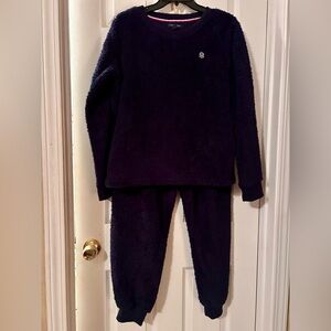 Cozy navy blue Fleece Lounge Set